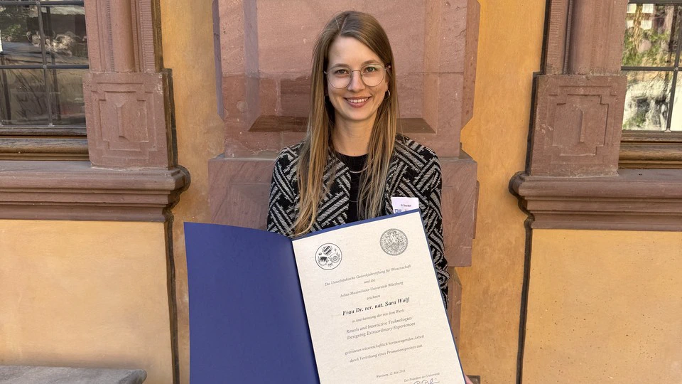 Sara was honored for her outstanding PhD Thesis